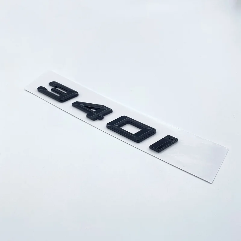 NIBOTT 3D ABS Letters Auto Kofferbak Badge Emblem 316i 318i 320i 325i 328i 330i 335i 340i Logo Fit For BMW F30 F31 G20 G21 G28 Accessoires(Chrome Silver,323 d