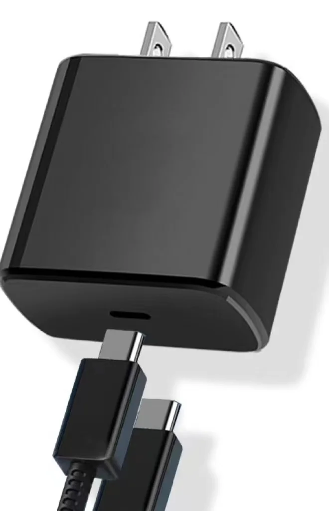삼성 갤럭시 S22 S21 S20 용 초고속 충전기 전원 어댑터, USB C PD 벽 전원 어댑터, 박스 포함, 25W, 45W, EU, 영국, 미국, 10 개