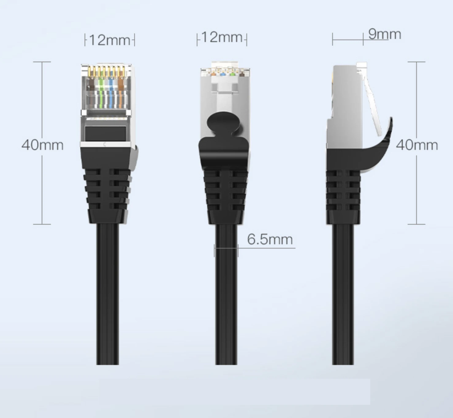 Elfcam® - 20m Cable Reseau Ethernet RJ45 Cat 7, Paire Torsadee