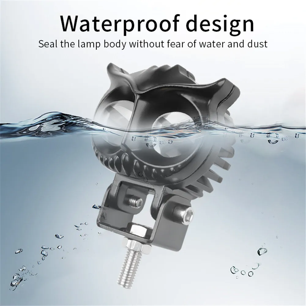 Led Headlight Work Light 6000K Motorcycle