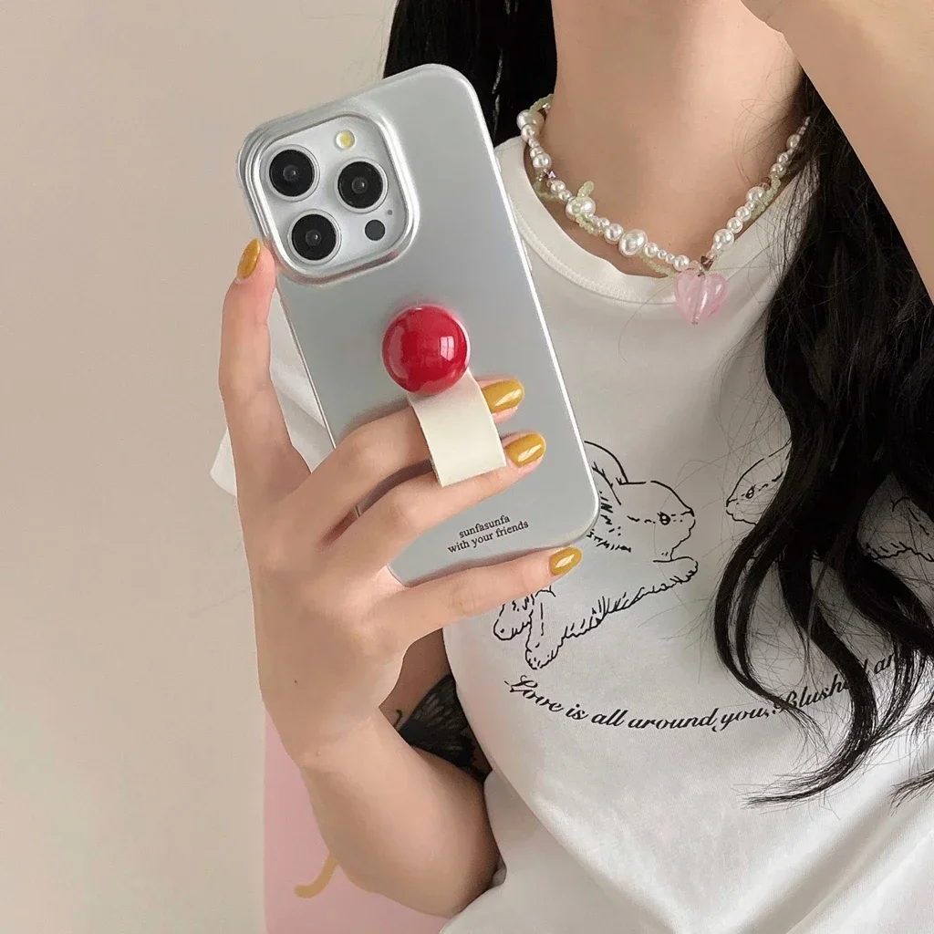 فضي تصفيح اللون حبة حلقة مشبك مع حامل للصدمات واقي...