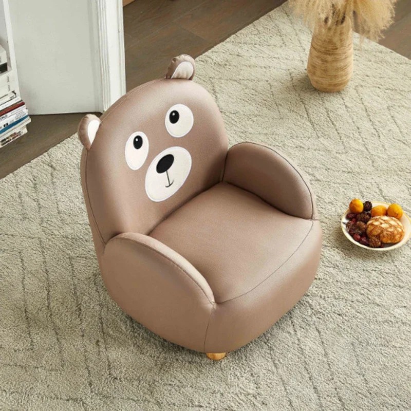 Home Furniture Children Sofa Kids Chair Couch Kawaii Cartoon Solid Wood Kids Stool Modern Style
