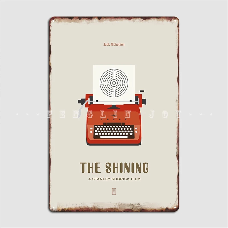 The Shining: Poster Di Film Minimalista Jack Mc Metal Sign Cinema Garage Home Retro Garage Decoration Tin Sign Poster