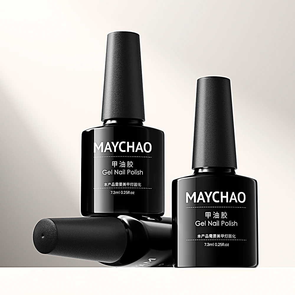 MAYCHAO Cat Magnetic Gel Nail Polish 9D Laser Diamond Glitter Cat