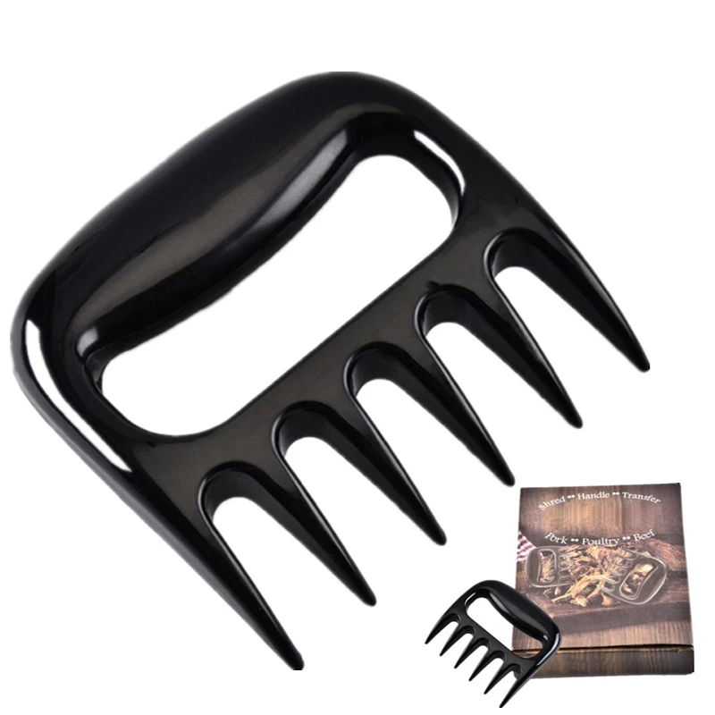 Kitchen Utensils 2Pcs Bear Meat Claws Handle Barbecue Forks Kitchen Manual Food Fork Meat Pork Clamp Roasting BBQ Fork Kitchen Knives Tool