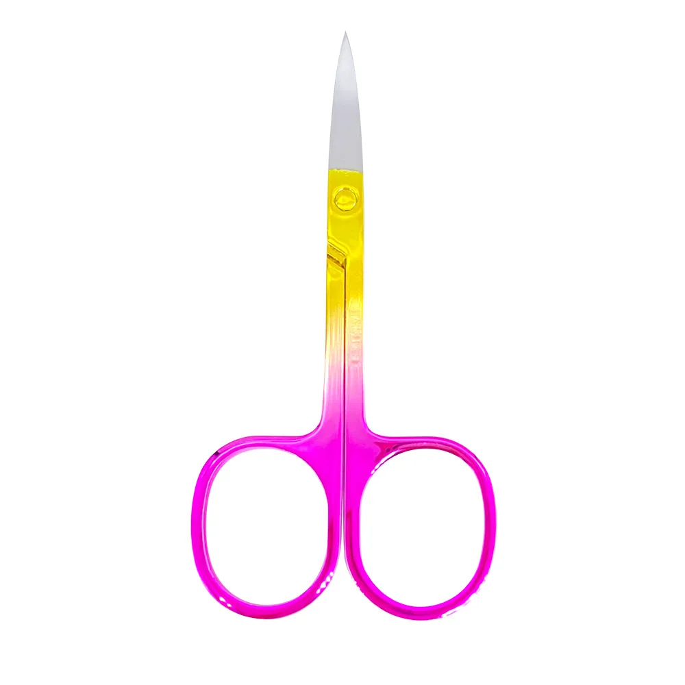 1 Pc Eyebrow Scissor Makeup Eyelash Trimmer Facial Hair Remover Manicure Nail Cuticle Scissors
