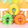 Fruits Watermelon Pineapple Kiwi U Shaped Pillow Cushion Neck Protection Rest Pillow Car Travel Microbeads Pillow For Airplane 3