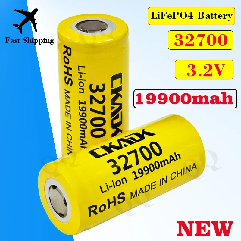 

Original 32700 3.2V 19900mAh Rechargeable Lithium Battery 32700 LiFePO4 5C Discharge Battery for Backup Power Flash of Charge