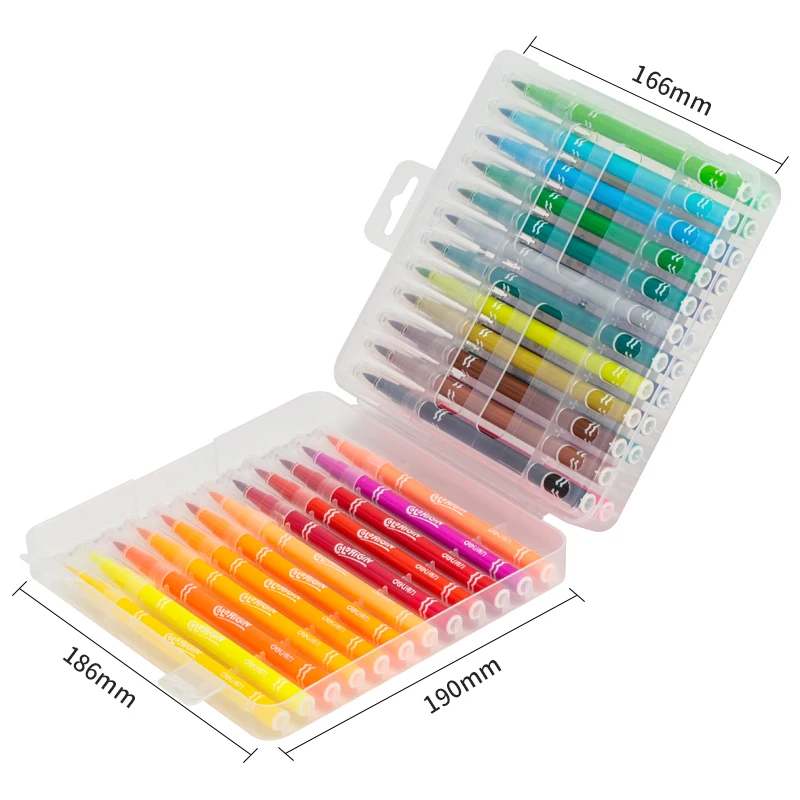 Deli 36 Colors Watercolor Pen Good Felt Pen Drawing Children DIY Marker Pen for School Stationery Supplies Students Painting 3