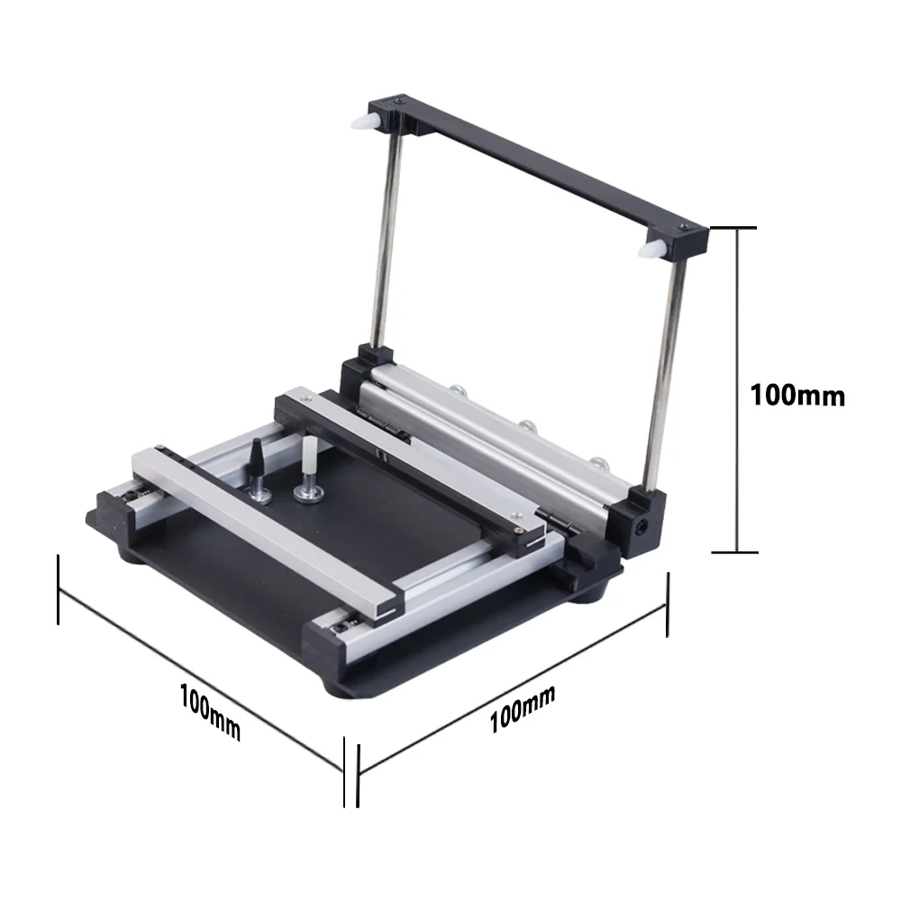 SMT Stencil Printer 10*10cm Manual Solder Paste Printing Machine Steel Stencil