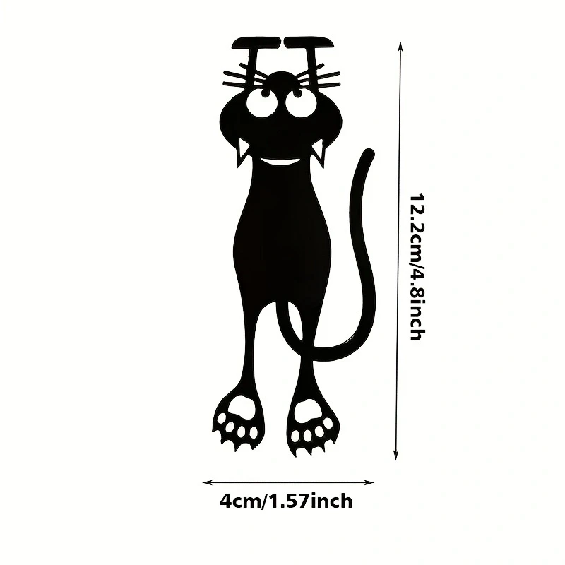3D Lovely Cat Animal Bookmark Stereo Kawaii Cartoon Wacky Bookmark 2Pcs Student Gift animal bookmark,bookmarks stationery supplies