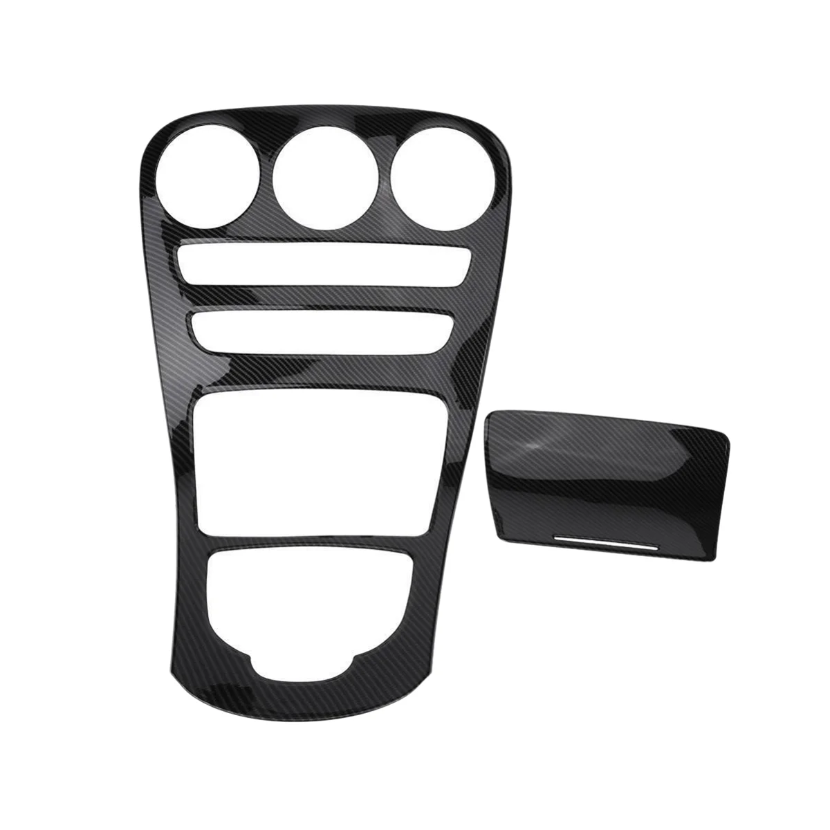 

Center Console Panel Decoration Cover Trim for C Class W205 2015-18 GLC X253 2016-19 ,ABS Carbon Fiber