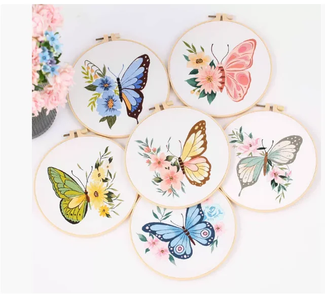 Butterfly Embroidery DIY Kit 1
