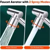 New Metal 1440 °Retractable Universal Robotic Arm Swivel Extension Faucet Aerator Kitchen Sink Faucet Extender 2 Water Flow Mode 6
