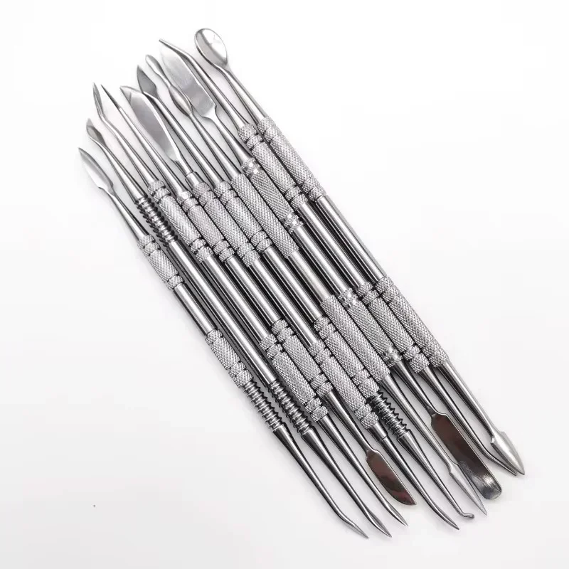 Stainless Steel Soft Clay Tools Polymer Sculpting Smoothing Wax Pottery Ceramic Modeling Carved Tools Accessories 10Pcs/Set polymer clay tools pottery sculpting tools clay sculpting tools pottery tools clay craft tool