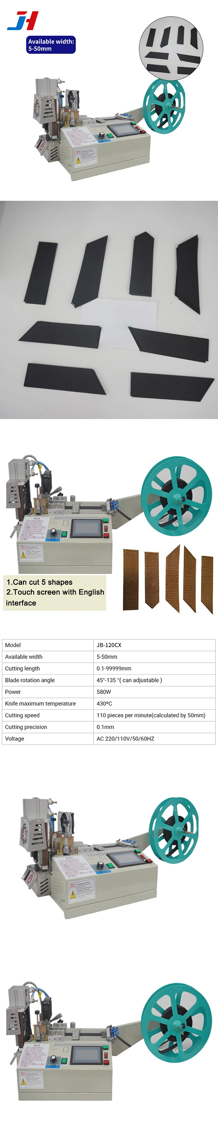 JH -120CX Multi-Shape Hot Cutting Machine 5-50mm Width & 0.1mm Precision 110 Pcs