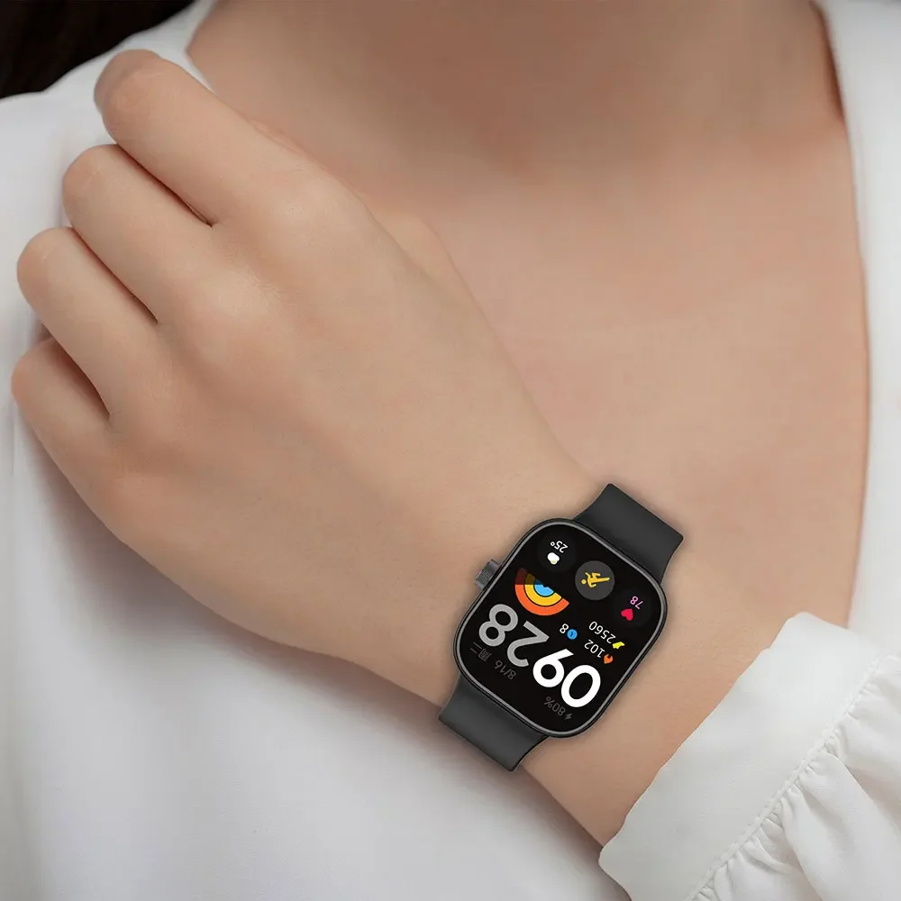 Premium Silicone Watchband and Case for Xiaomi Redmi Watch 4 - Stylish Replacement Strap with Protective Cover