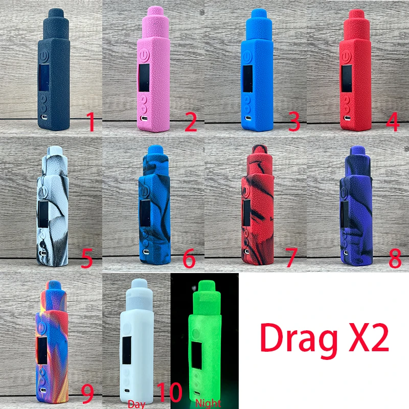 elf bar vape uk Protective Silicone Case Skin Cover Sleeve Wrap ModShield for voopoo Drag 2  177W TC Mod Kit