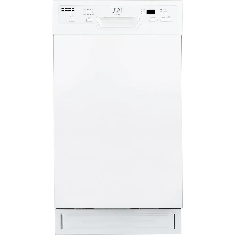 18&Prime; Wide Built-In Dishwasher w/Heated Drying, ENERGY STAR, 6 Wash Programs, 8 Place Settings and Stainless Steel Tub &ndash; White