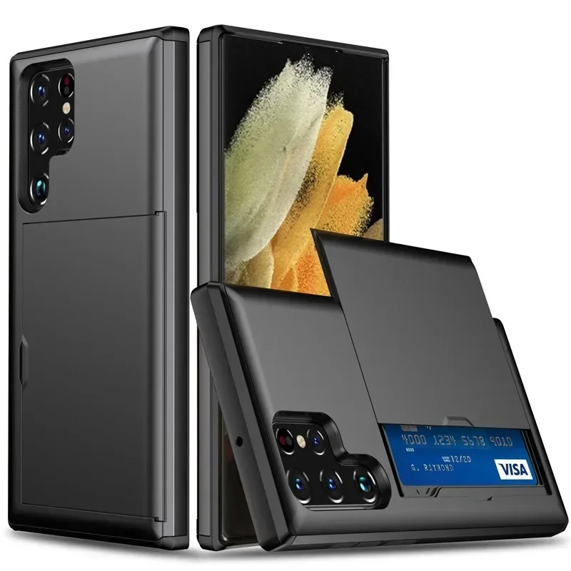 Shockproof Phone Case with Card Holder and Enhanced Protection