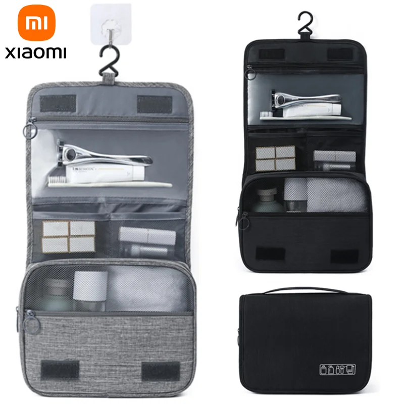 

Xiaomi Mijia Travel Makeup Bags Women Waterproof Cosmetic Bag Toiletries Organizer Hanging Dry and Wet Separation Storage Bag