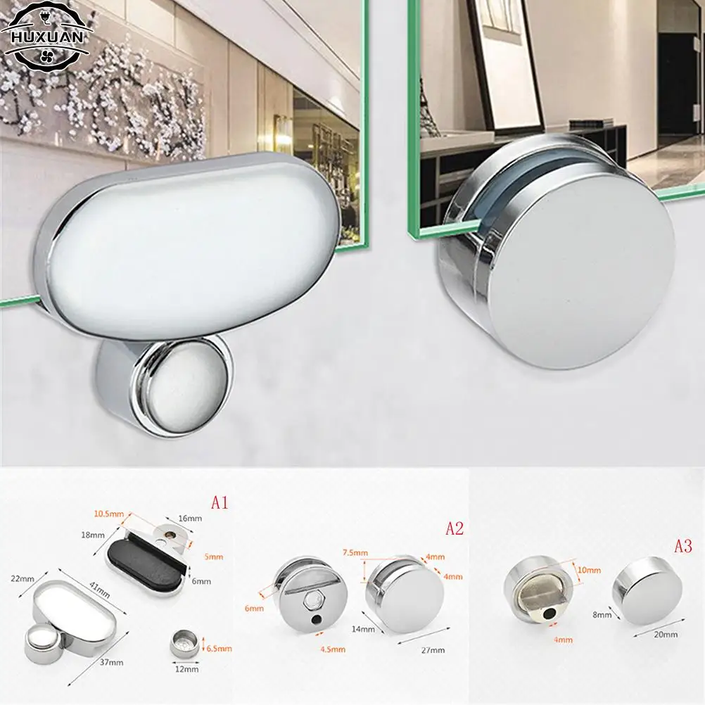 Advertising Plate Glass Clamp Fixed Clip Mirror Mirror Fixed Fitting Bathroom Glass Hinger Accessories glass fasteners mirror fixing kit
