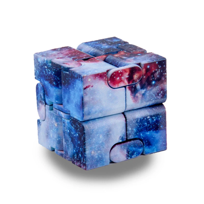 Fidget Toys Starry Sky Infinity Cube Sensory Fidget Toy Autism ADHD Anxiety Stress Reliever Toys Adults Children Decompression Novelty Gift