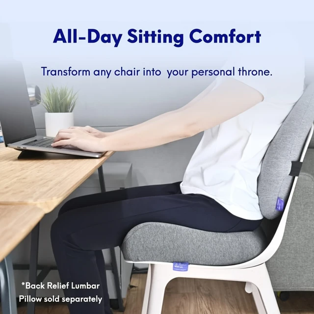 Pressure Relief Cushion Suitable for prolonged sitting in office chairs, wheelchairs, car seats,  seats - Memory Foam Haemorrhoi 4