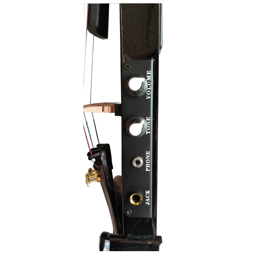black anti S electronic violin 4/4 sparkle Beginners Stringed Instrument professional with box bow