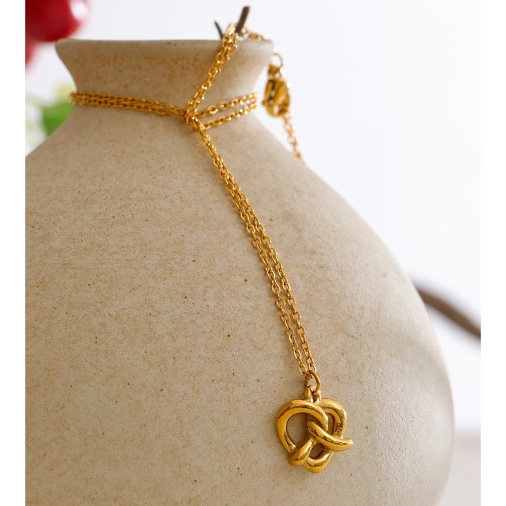 Yhpup Stainless Steel Necklace Valentines Day Gift