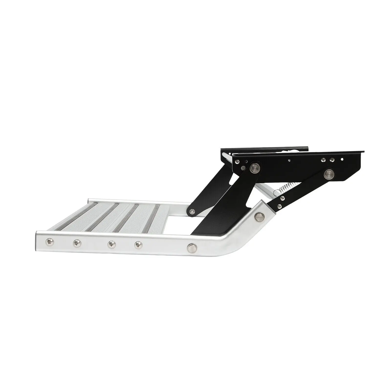 Einstufiges Aluminium | Ausziehbare Seitenstufen | Stufeneingang, Wohnmobil, Wohnwagen, Aluminiumlegierung, manueller Einstiegsschritt – Detail 5