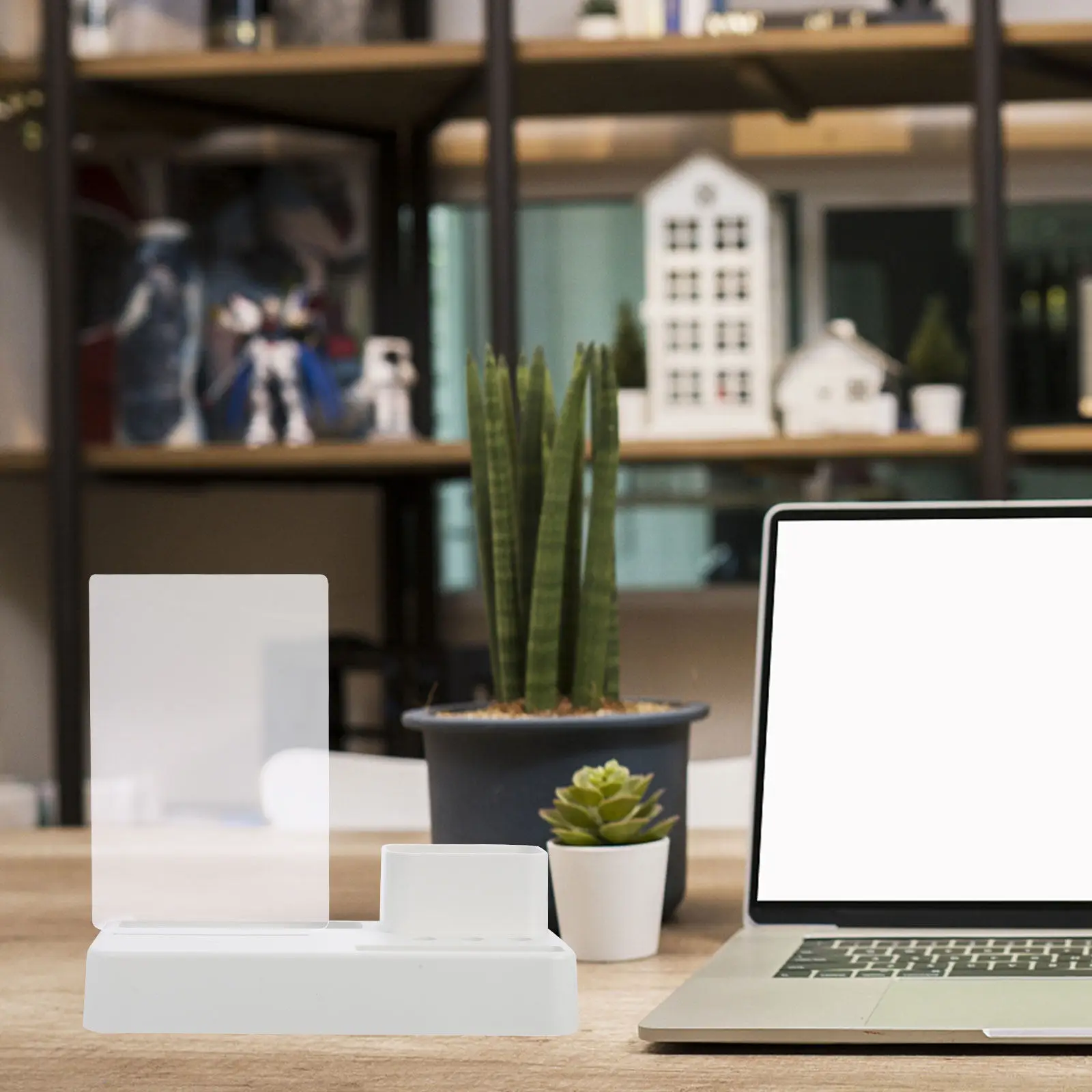 아크릴 데스크탑 메시지 보드 투명 화이트보드 홈 오피스 학교 교실 쓰기용 지울 수 있는 메모 보드