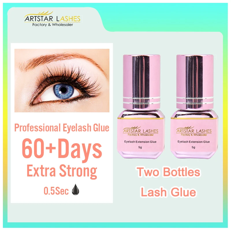 

Wholesale 5ml Eyelash Extension Glue No Irritation 0.5S 1S 2S 3S Fast Drying Glue for Eyelashes Private Label Customization