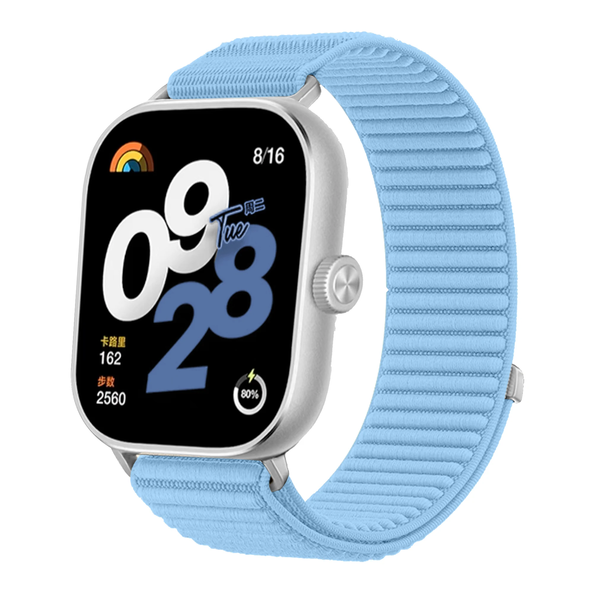 Nylon Braided Breathable Smartwatch Wristband with Metal Interface