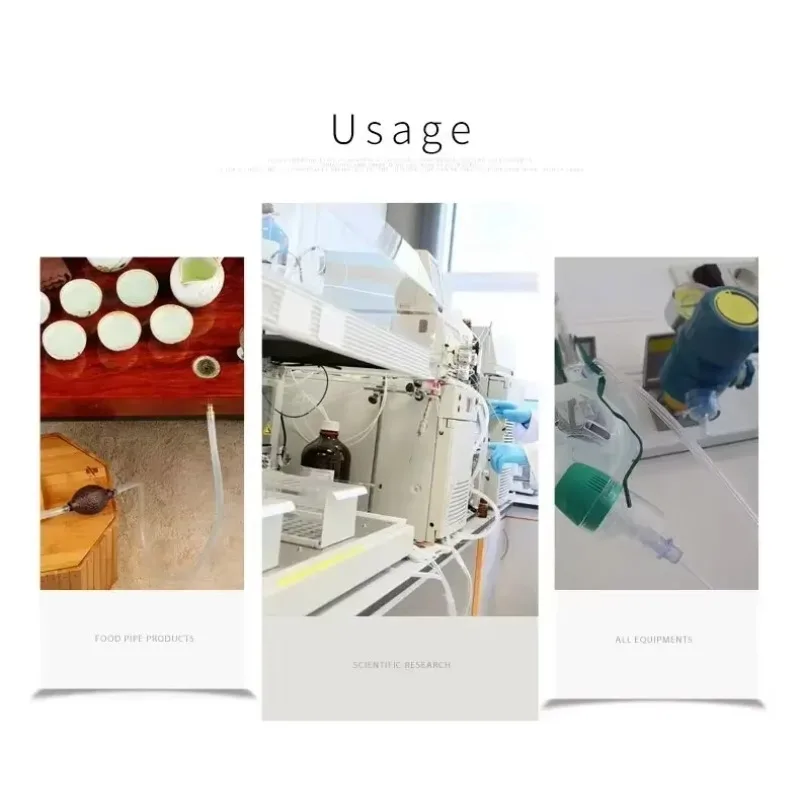 Silicone Tube ID 0.5 1 2 3 4 5 6 7 8 9 10mm Food Grade Flexible Tubing Pipe Temperature Resistance Nontoxic Hoses