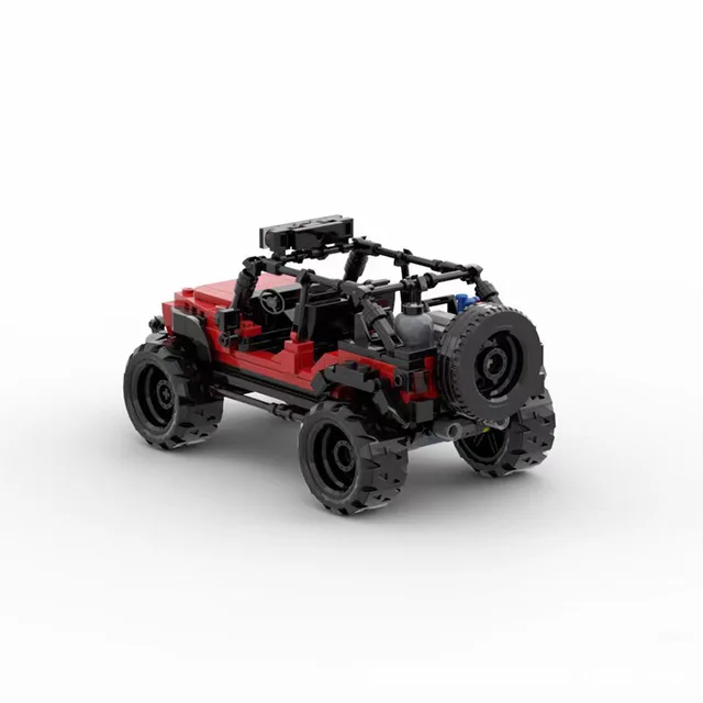 Jeep Building Blocks Jeep Wrangler Adventurer Motor Fun fit High-tech Building Block bricks Vehicle Cars kid Toy Gft 4