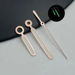 Green Luminous Nautilus Watch Dial with Hands for NH38 Movement Modification Repair Accessories (Rose gold)