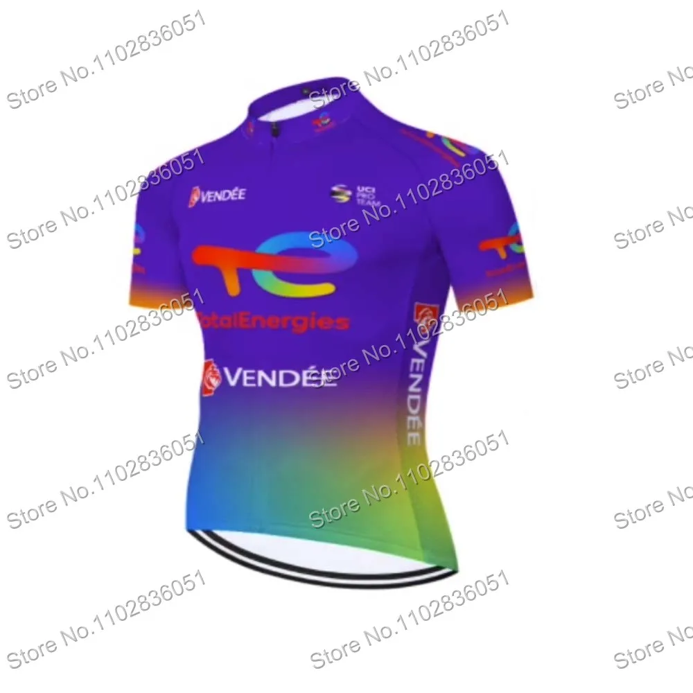 TOTAL Energies Cycling Jersey Men Summer Short Sleeve Cycling Clothing Road Bike Shirt Bicycle Tops MTB Maillot Ciclismo