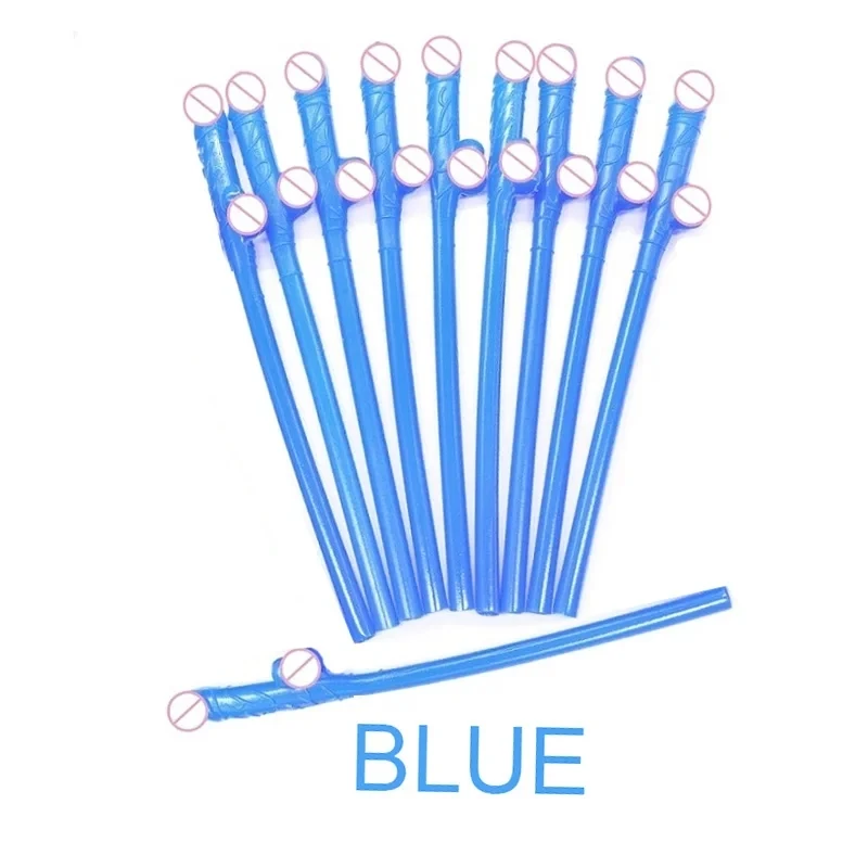 10 pcs Drinking penis straws Bridal Shower Sexy Hen Night Willy Penis Novelty Nude Straw for Bar Bachelorette Party supplies