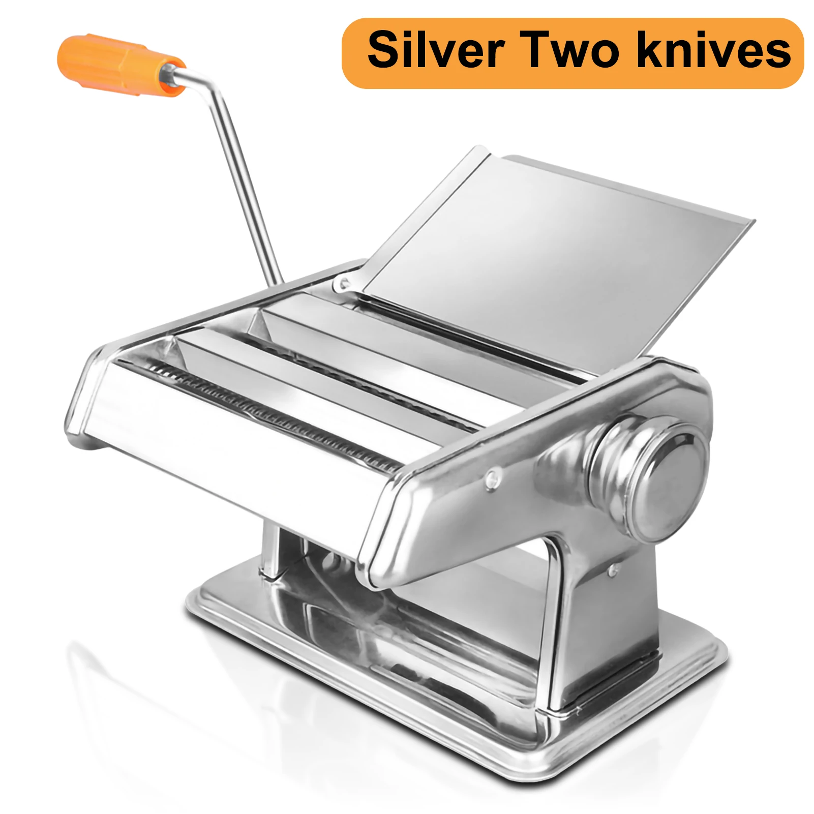 パスタマシン ステンレス製 コンパクト 小型手動製麺機マルチキネティックステンレス鋼家庭用フレッシュパスタ