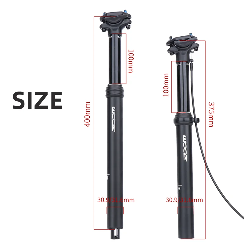 Zoom Dropper Sattelstützenhebel 30,9 mm 31,6 mm MTB interne externe Drahtsteuerung Sattelstütze höhenverstellbares Fahrradsitzrohr – Detail 3