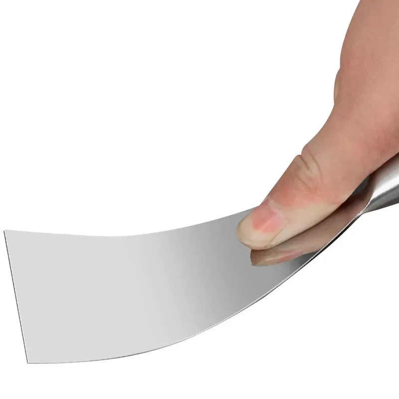 Stainless Steel Food Grade Thickened Durable Cleaning Spatula For Scraping Ash Oil Paint And Silicone Gel Thickened Plaster Trow