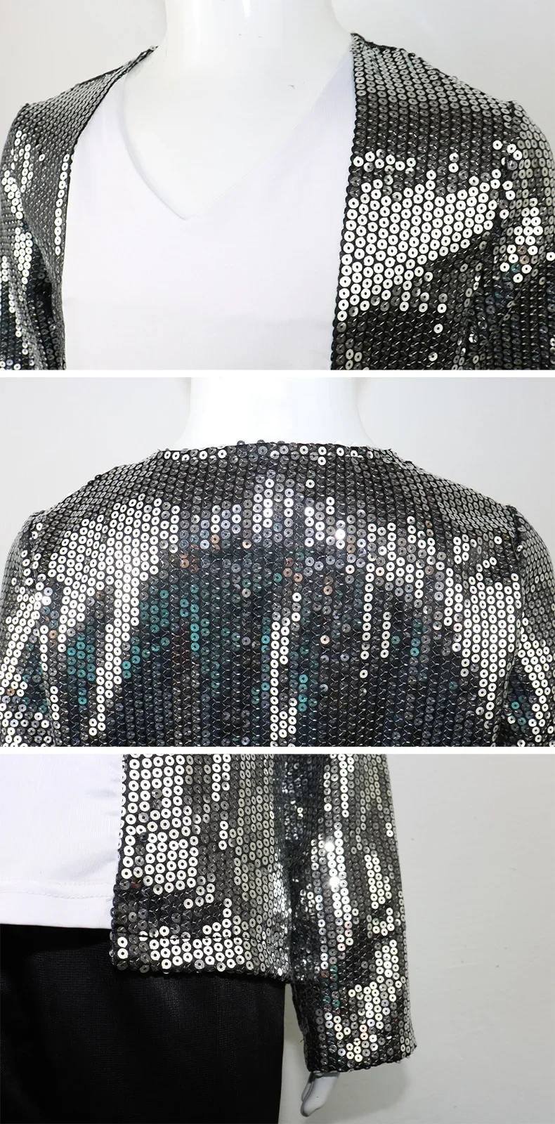 Michael Jackson Dance Black Sequined Suit Performance Show Costume for Kids Adults Jacket Pants At Gloves Glasses Socks Costumes