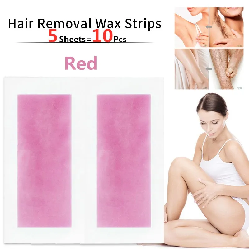 10pcs Hair Removal Wax Strips