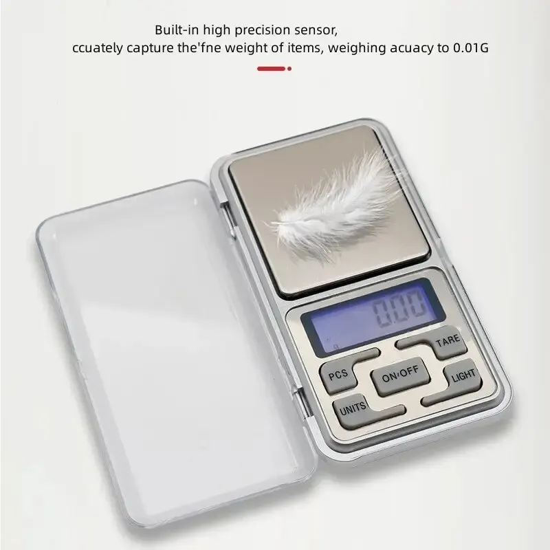 Pocket Scale Jewelry Scales Weight Diamond Balance Kitchen Weighing Digital Mini Scale Bathroom 0.01g 500g