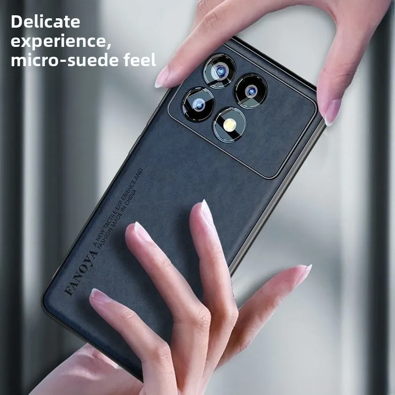 Luxury Suede Anti-Fingerprint Sheepskin Case - Durable & Shockproof Cover