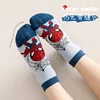 5 Pairs Spiderman Cotton Children's Socks iron Man Hulk Thor Anime kids Boys Short Socks Cartoon Baby Spring Summer Sock Y 2
