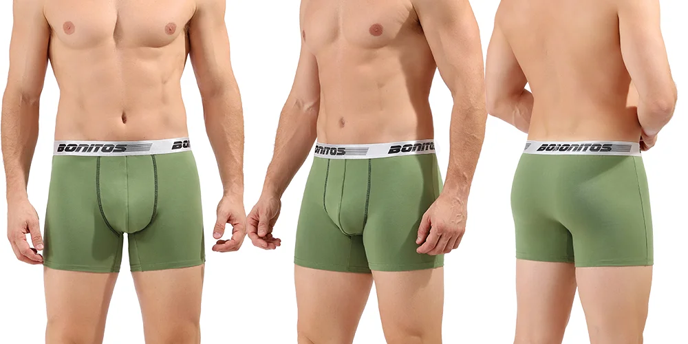 5 stücke Baumwolle männer Unterhosen BONITOS Männer Höschen Brief Elastische Bund Boxer Briefs Drucken Boxer Unterwäsche Mann Shorts – Detail 12