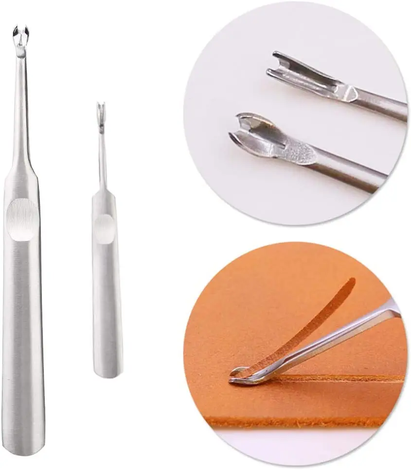 KRABALL Leather Craft Tools Leather Edge Beveler Cutting Knife Skiving Knife U V Shaped Stitching Groover Tools