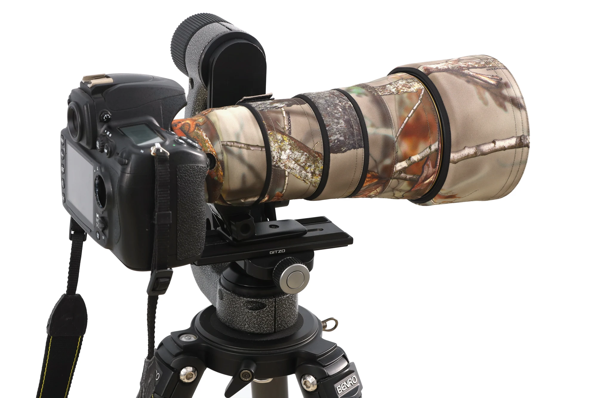Housse De Camouflage Imperméable Pour Objectif Nikon AF-S 400 Mm F2.8 G ED VR - Verte, Idéale Photo Animalière
